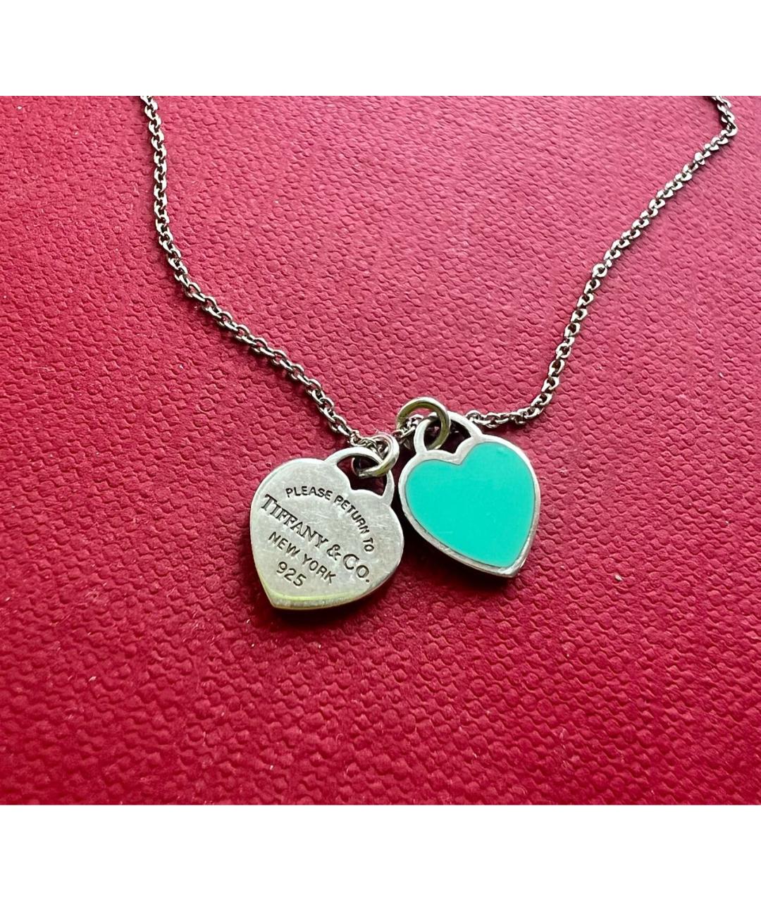 TIFFANY&CO Бирюзовая серебряная подвеска, фото 3