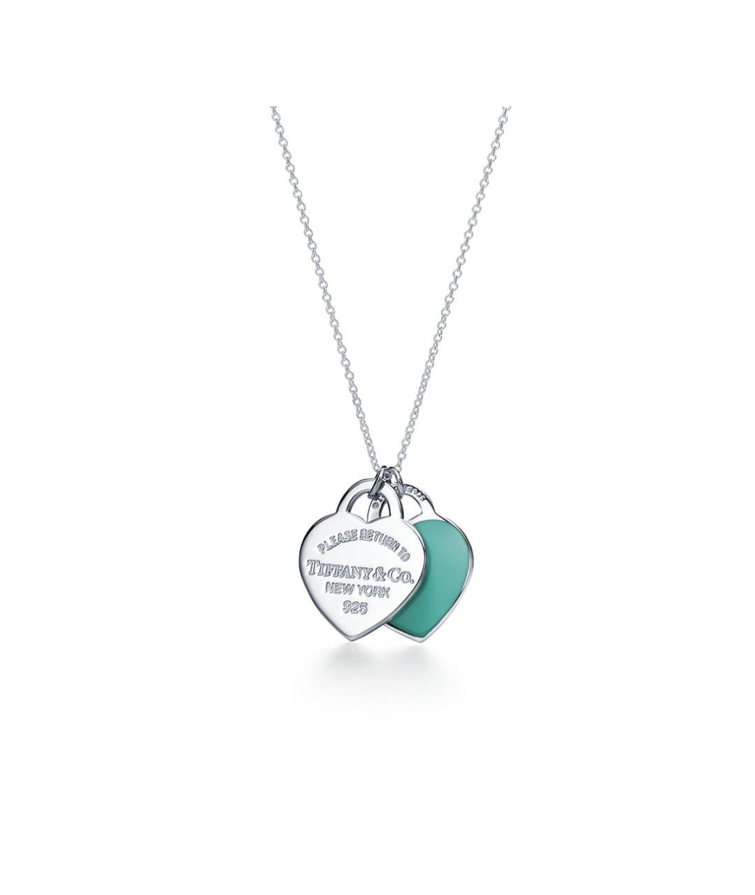 TIFFANY&CO Бирюзовая серебряная подвеска, фото 7