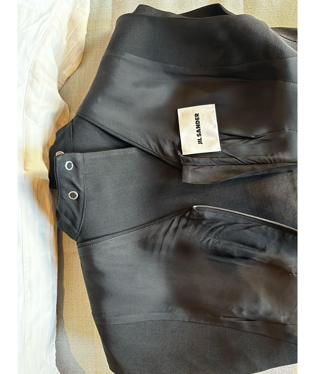 JIL SANDER Черное шелковое вечернее платье, фото 7