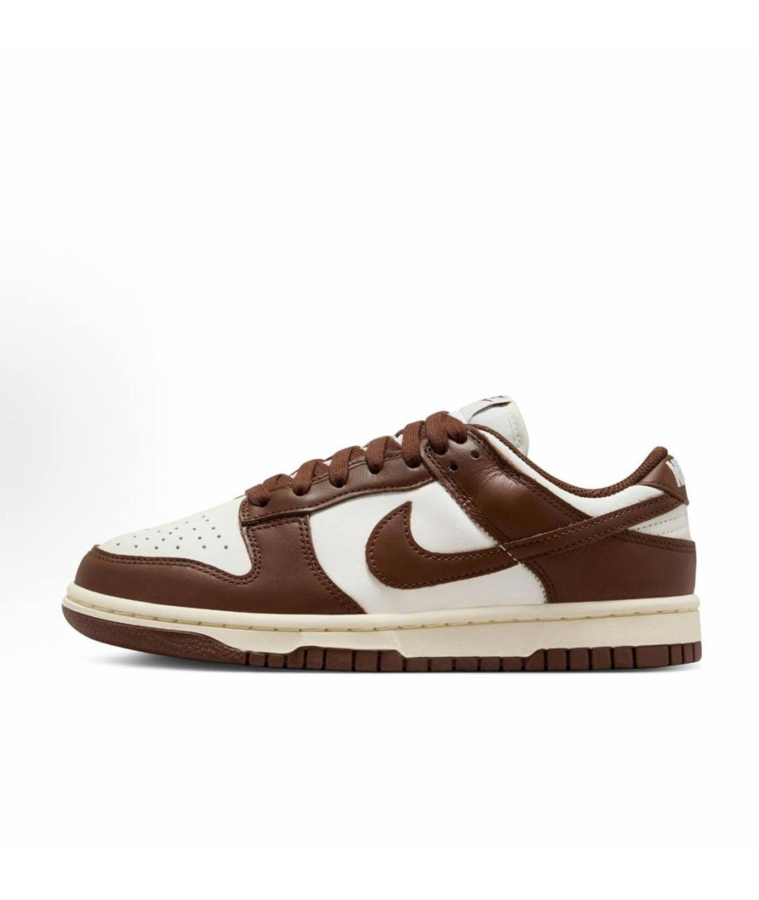 NIKE Коричневые кожаные низкие кроссовки / кеды, фото 10