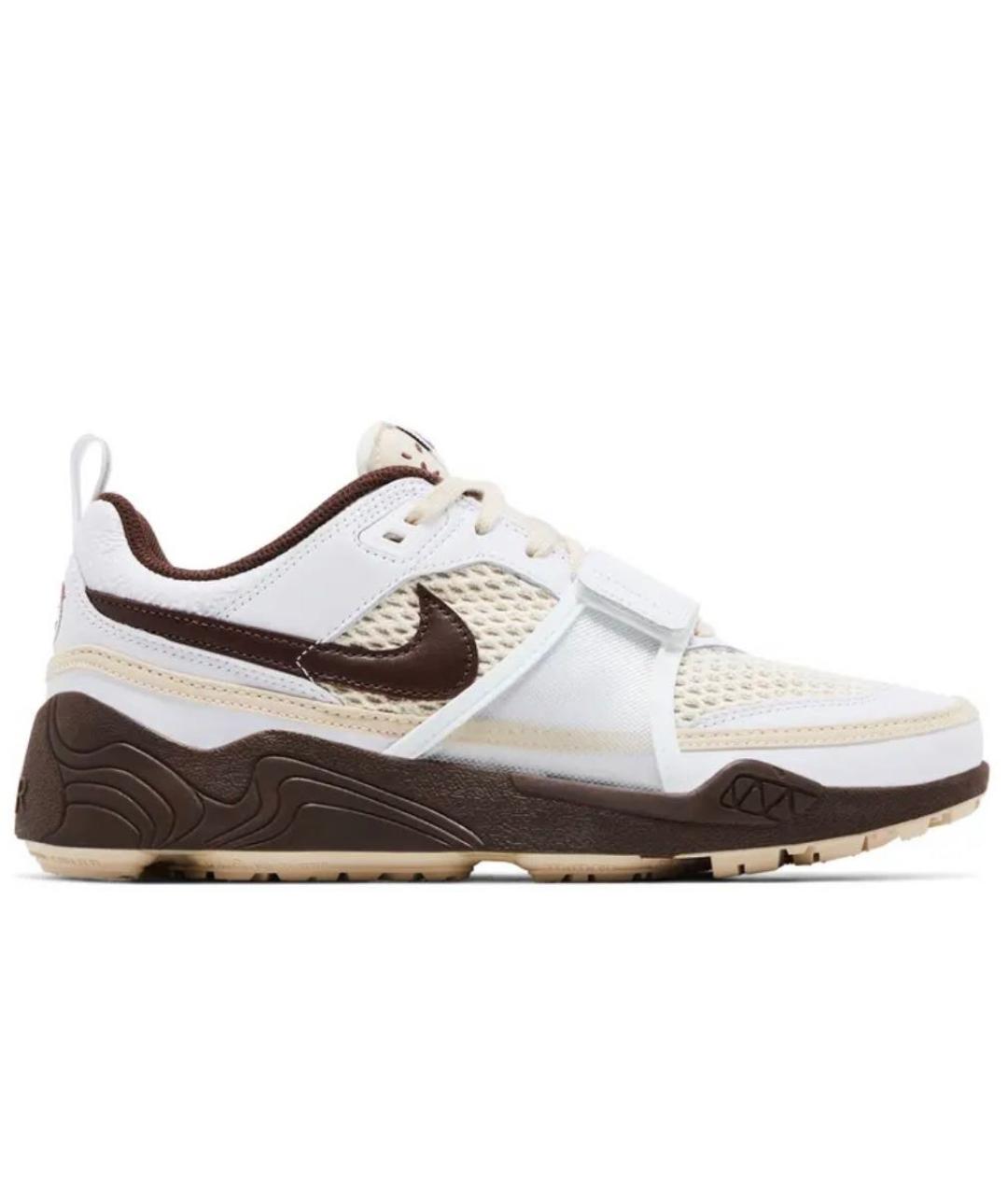 NIKE Белые кожаные низкие кроссовки / кеды, фото 4