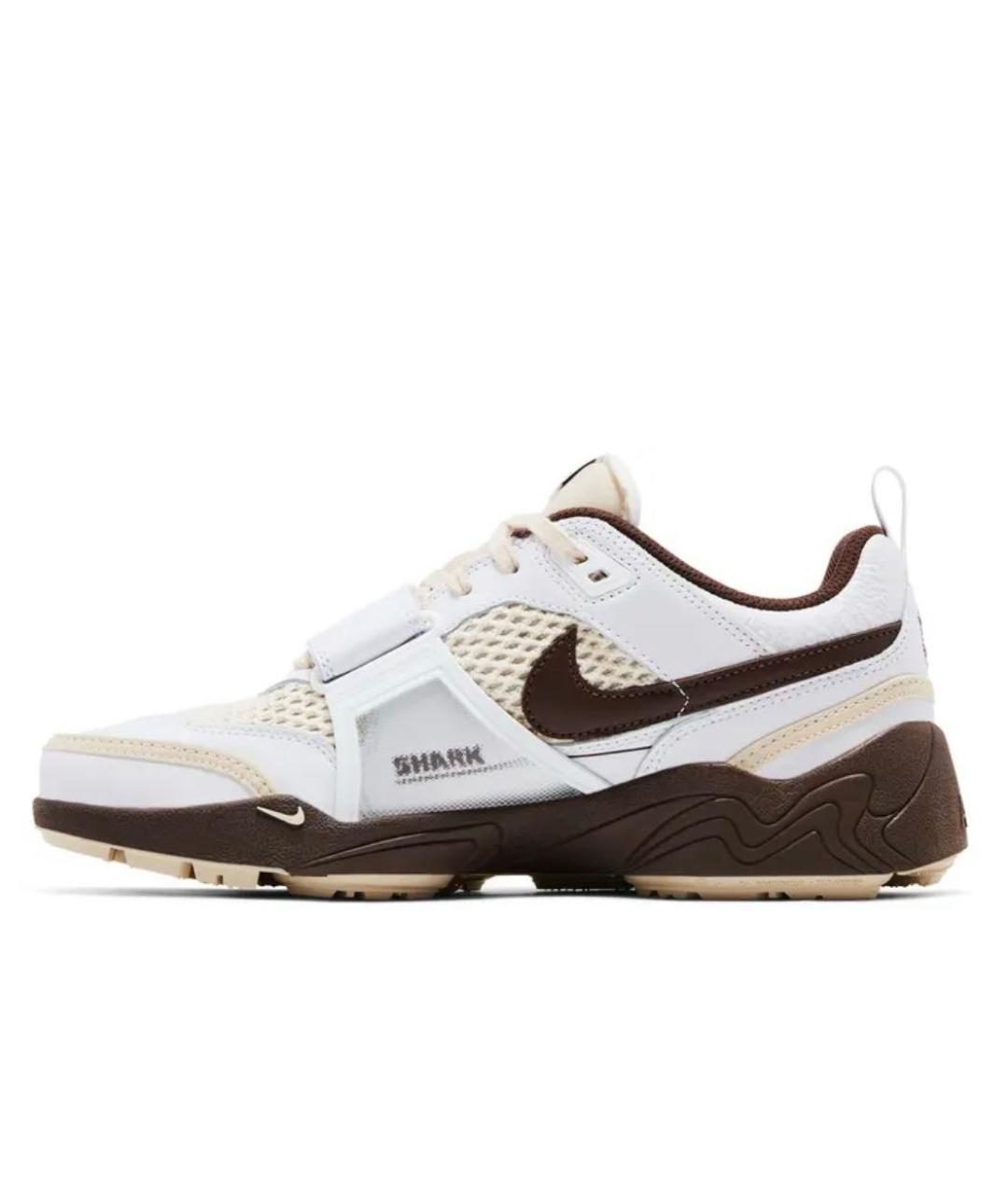 NIKE Белые кожаные низкие кроссовки / кеды, фото 2