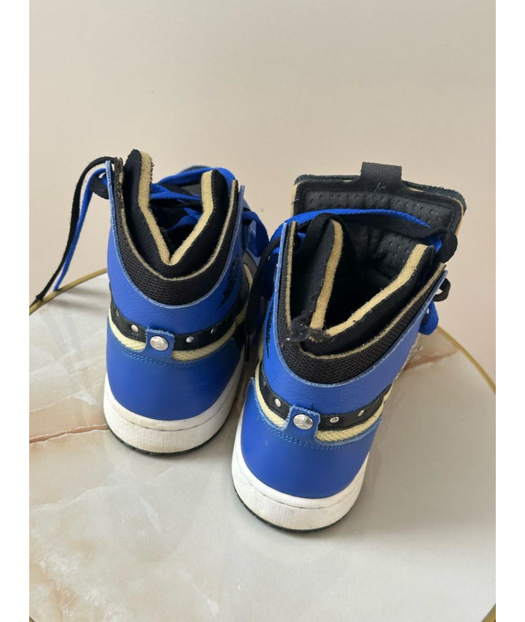 NIKE Синие кожаные кеды, фото 3