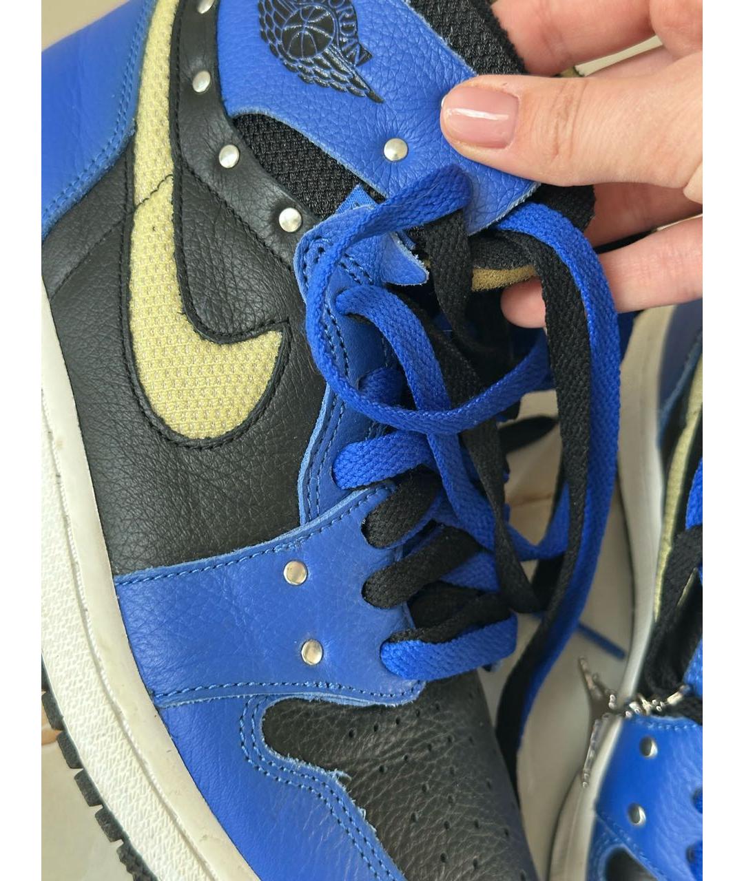 NIKE Синие кожаные кеды, фото 4