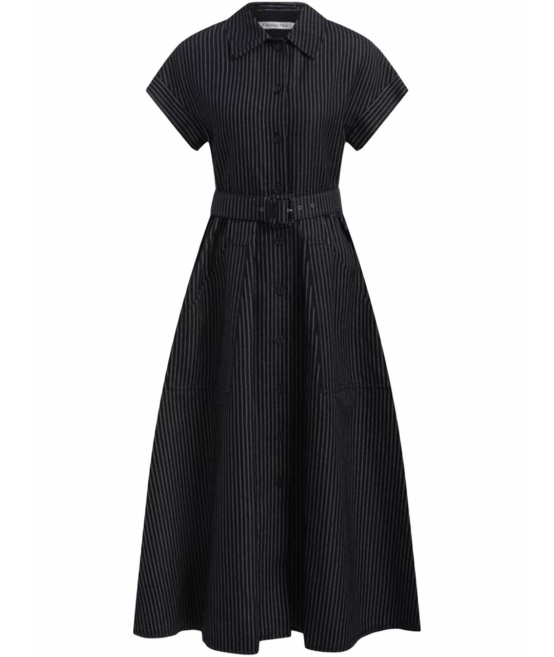 CHRISTIAN DIOR Мульти хлопковое повседневное платье, фото 1