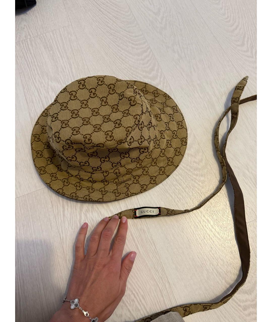 GUCCI Коричневая кепка/бейсболка, фото 5