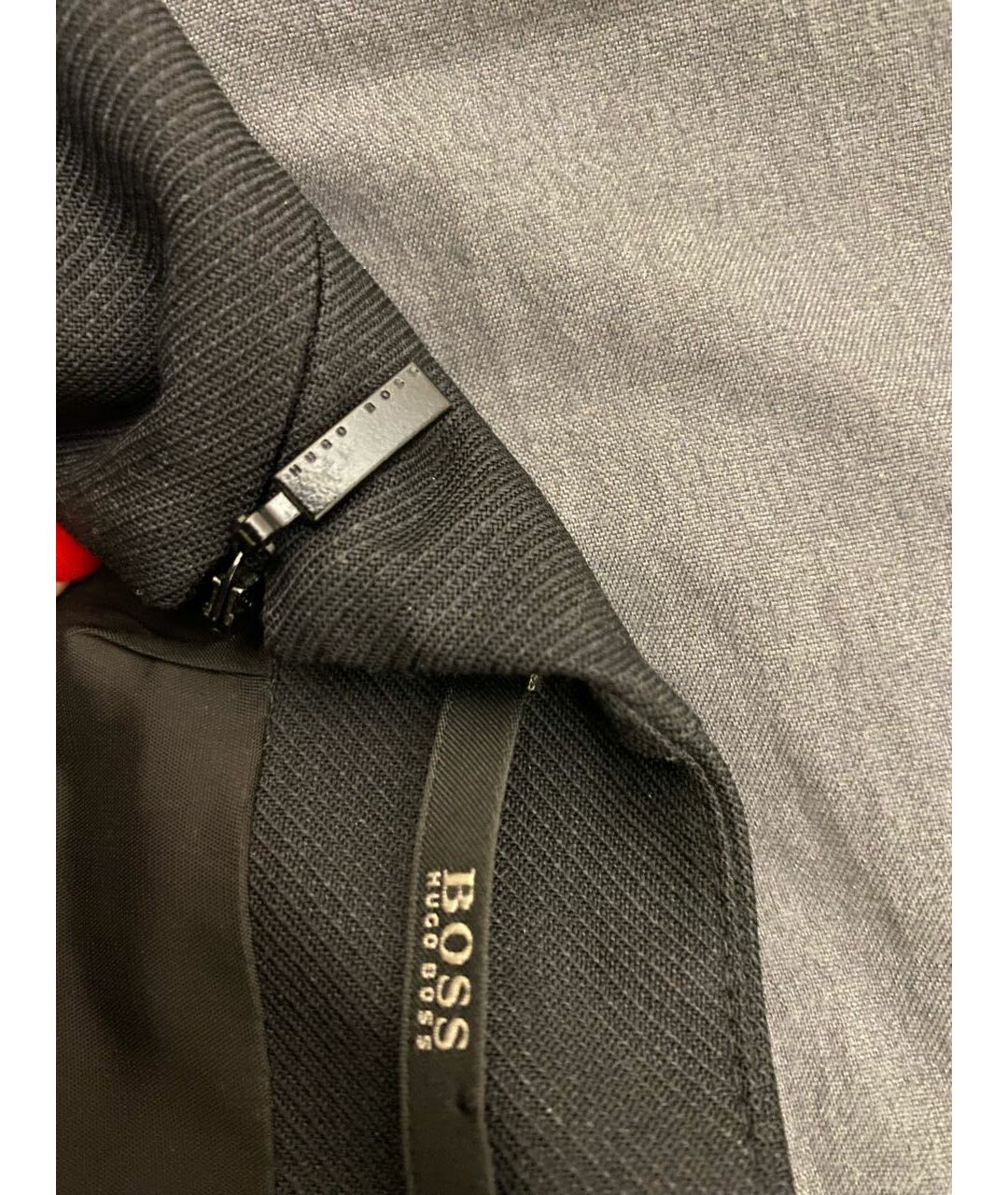 HUGO BOSS Черная шерстяная юбка миди, фото 2