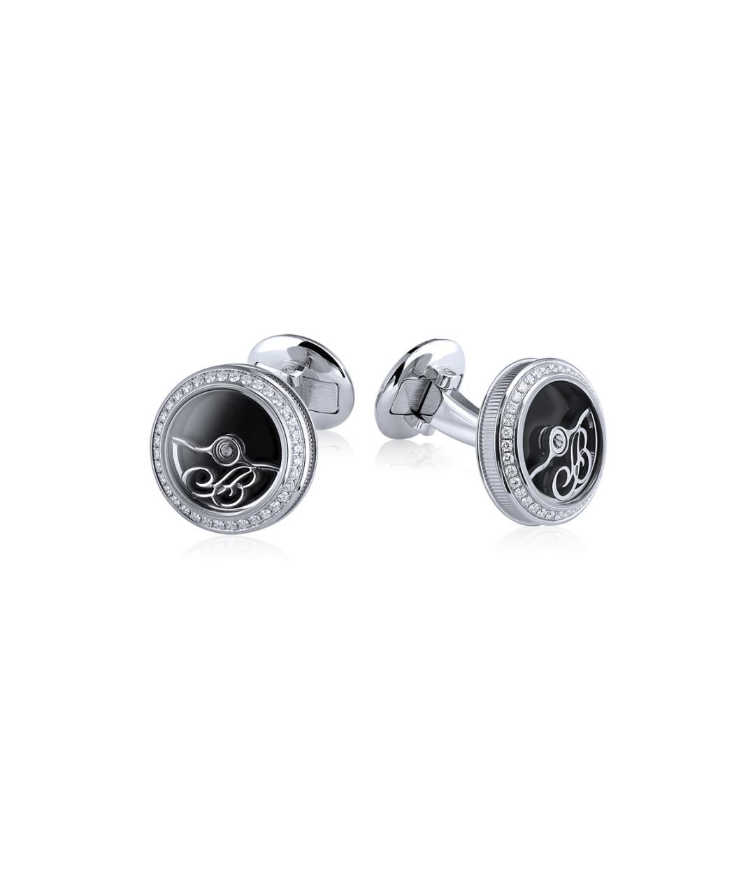 Breguet Черные запонки из белого золота, фото 1