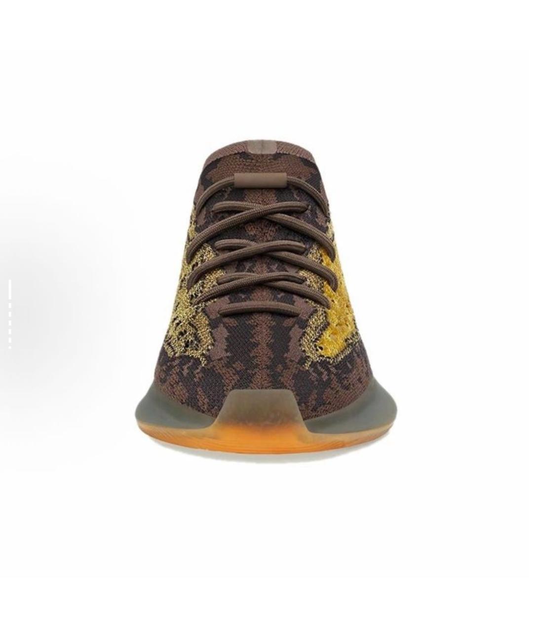 ADIDAS YEEZY Коричневые низкие кроссовки / кеды, фото 2
