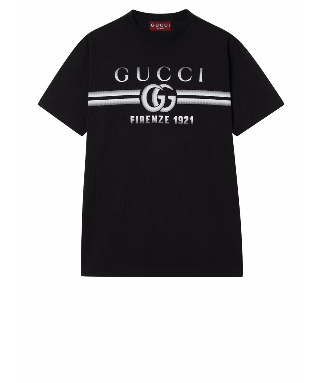 GUCCI Черная футболка, фото 1