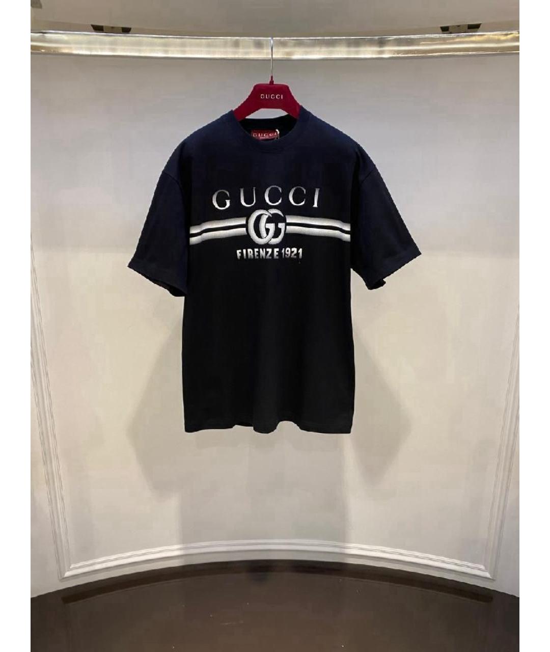 GUCCI Черная футболка, фото 2