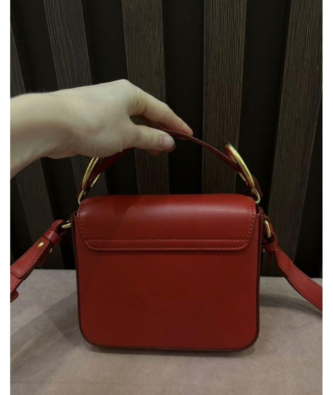 CHLOE Красная кожаная сумка через плечо, фото 6