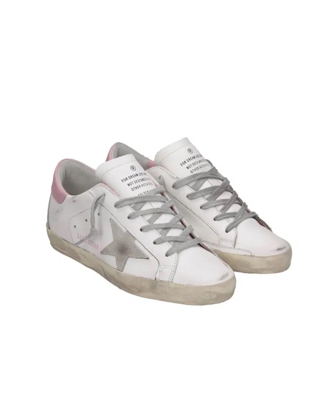 GOLDEN GOOSE DELUXE BRAND Белые кожаные кеды, фото 2