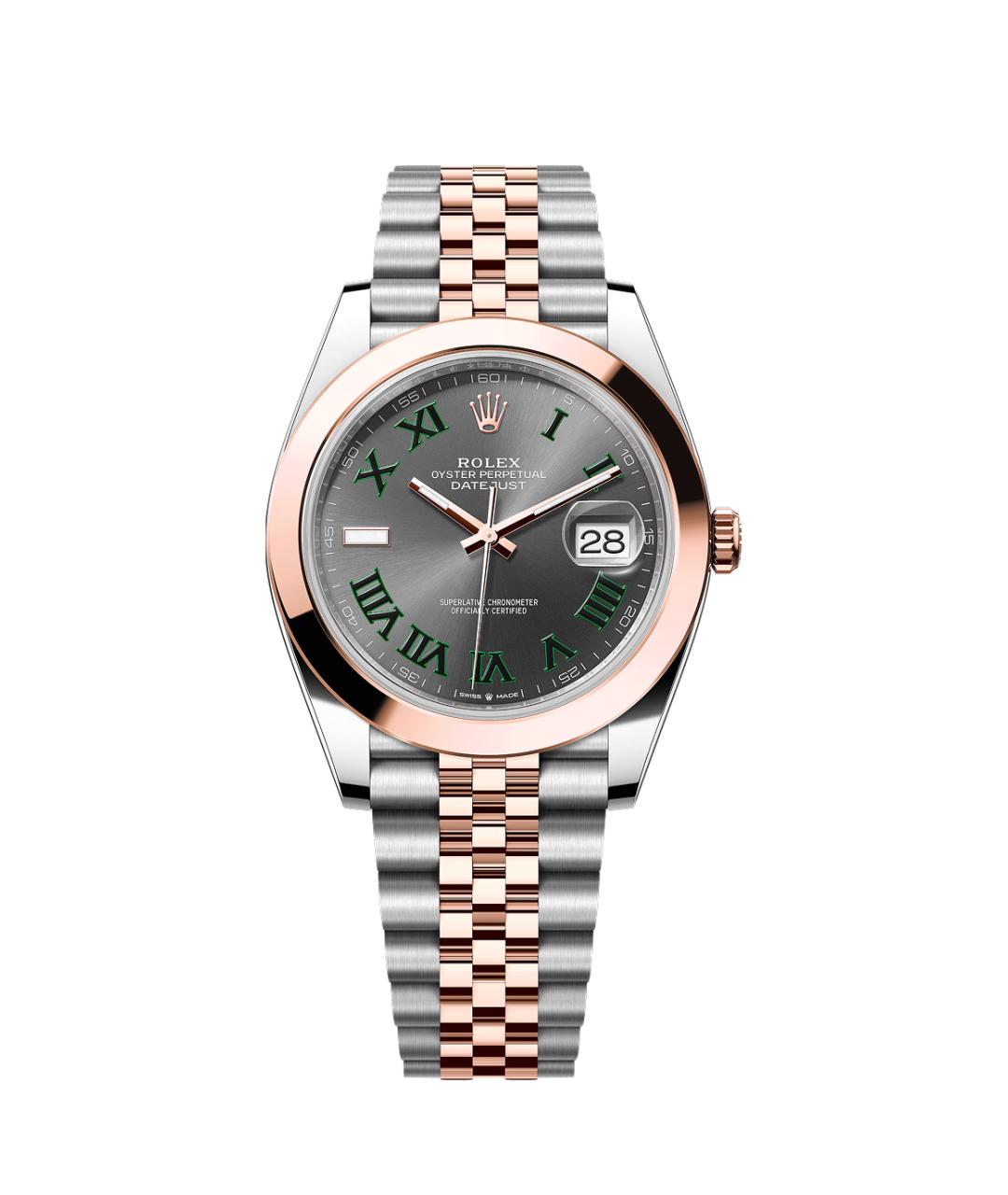 ROLEX Серые часы из розового золота, фото 1