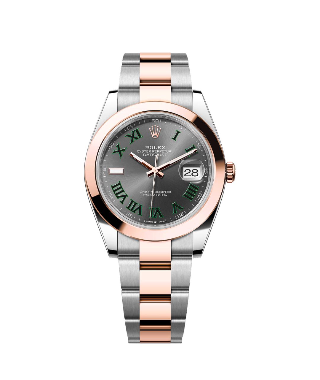 ROLEX Серые часы из розового золота, фото 1