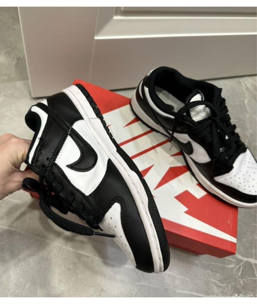 NIKE Белые кожаные кроссовки, фото 2