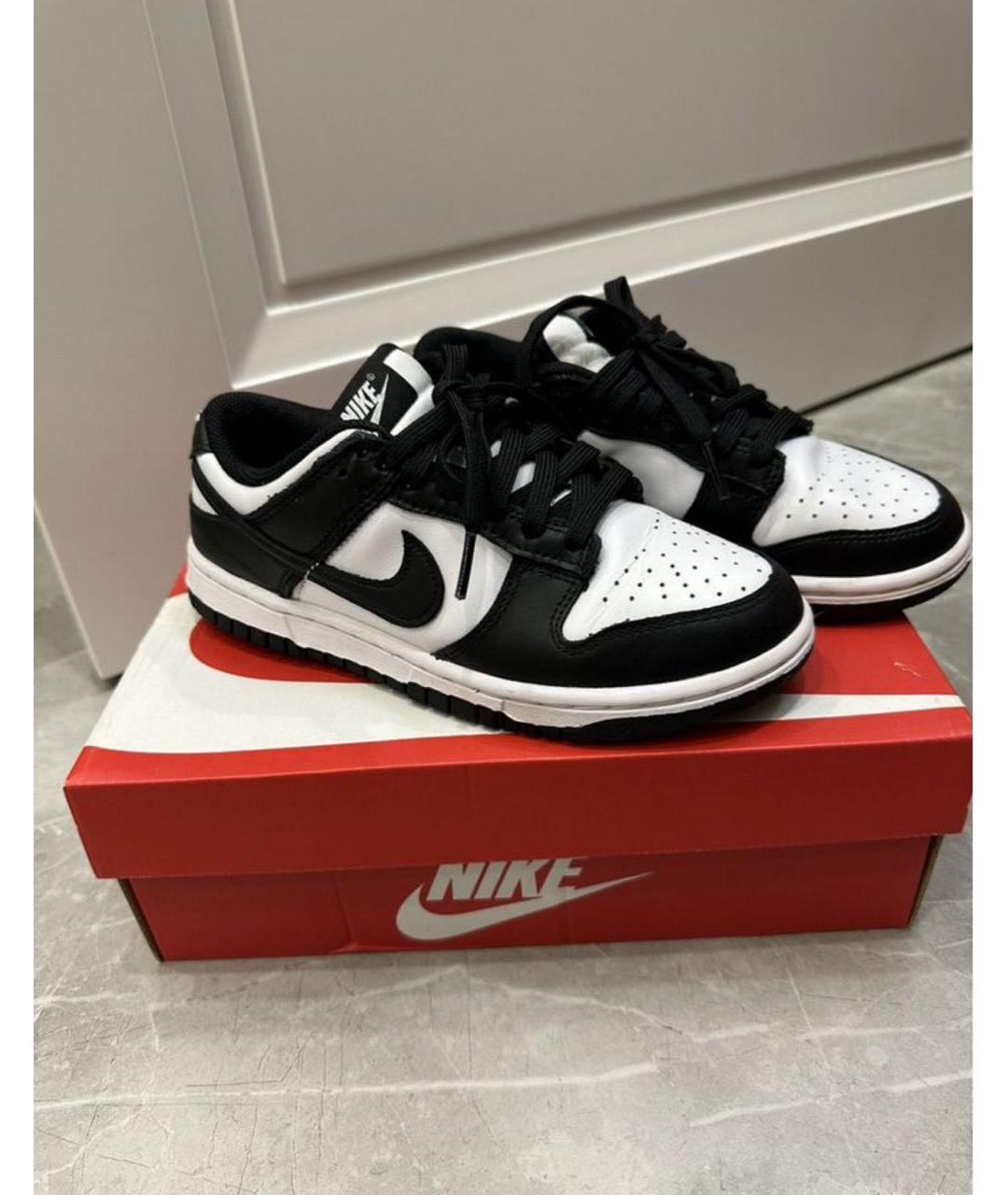 NIKE Белые кожаные кроссовки, фото 6