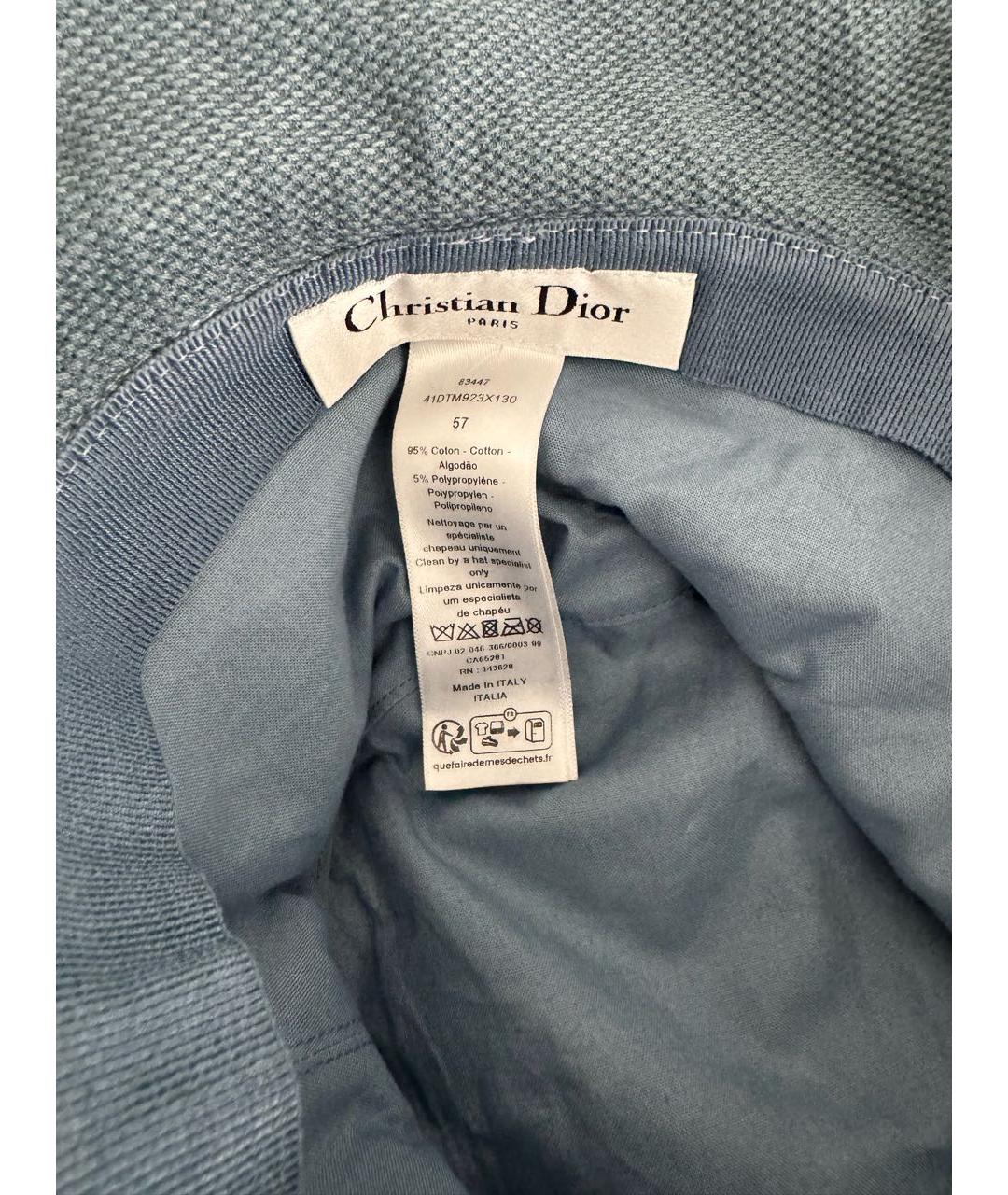 CHRISTIAN DIOR Голубая шляпа, фото 4
