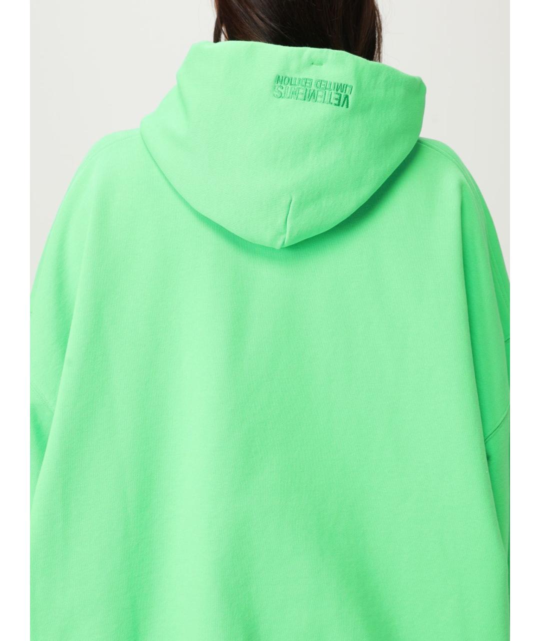 VETEMENTS Салатовый хлопковый джемпер / свитер, фото 5