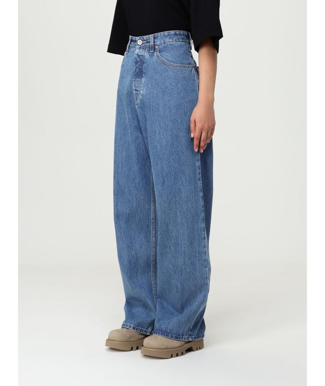 VETEMENTS Синие хлопковые прямые джинсы, фото 5