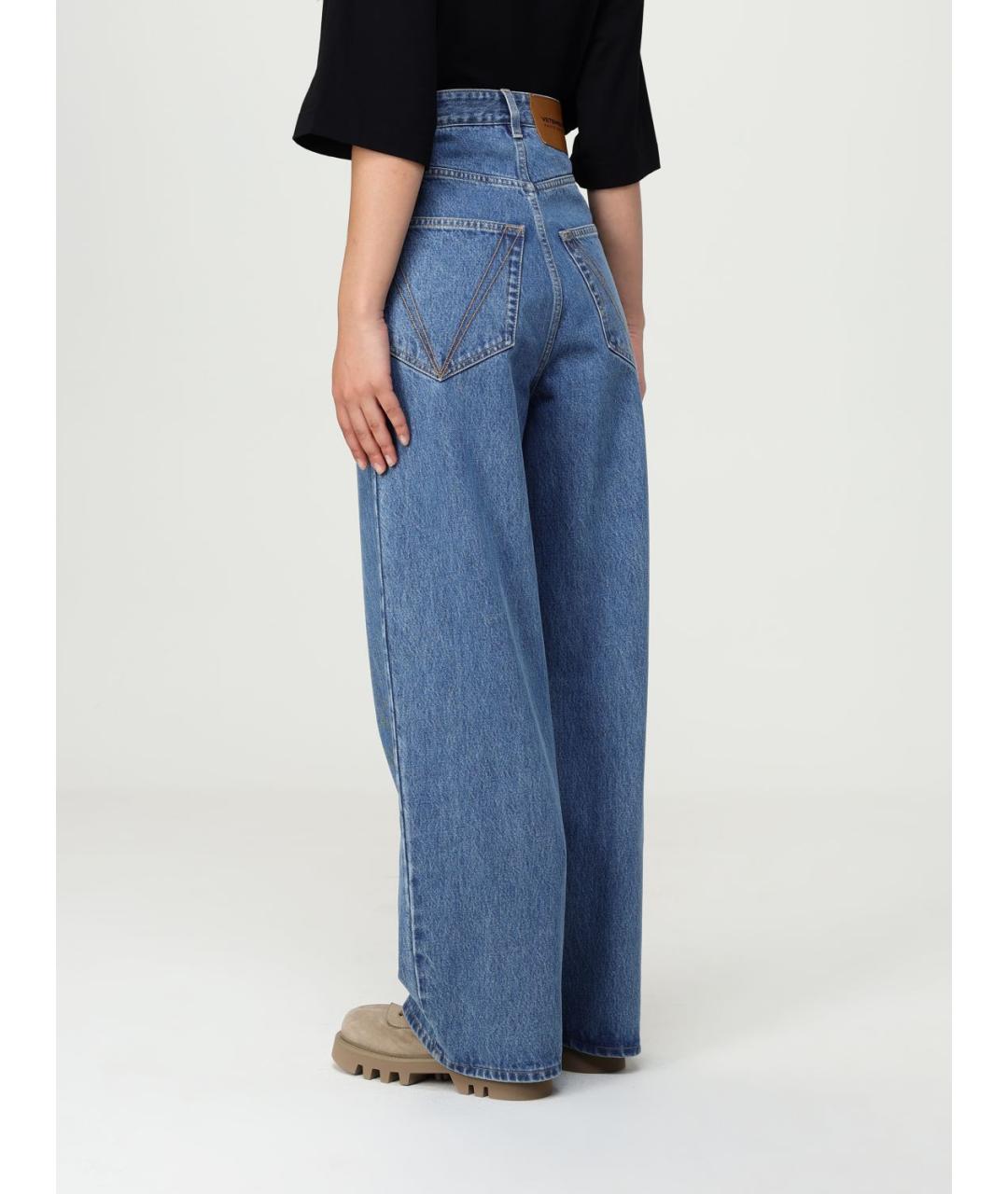 VETEMENTS Синие хлопковые прямые джинсы, фото 4