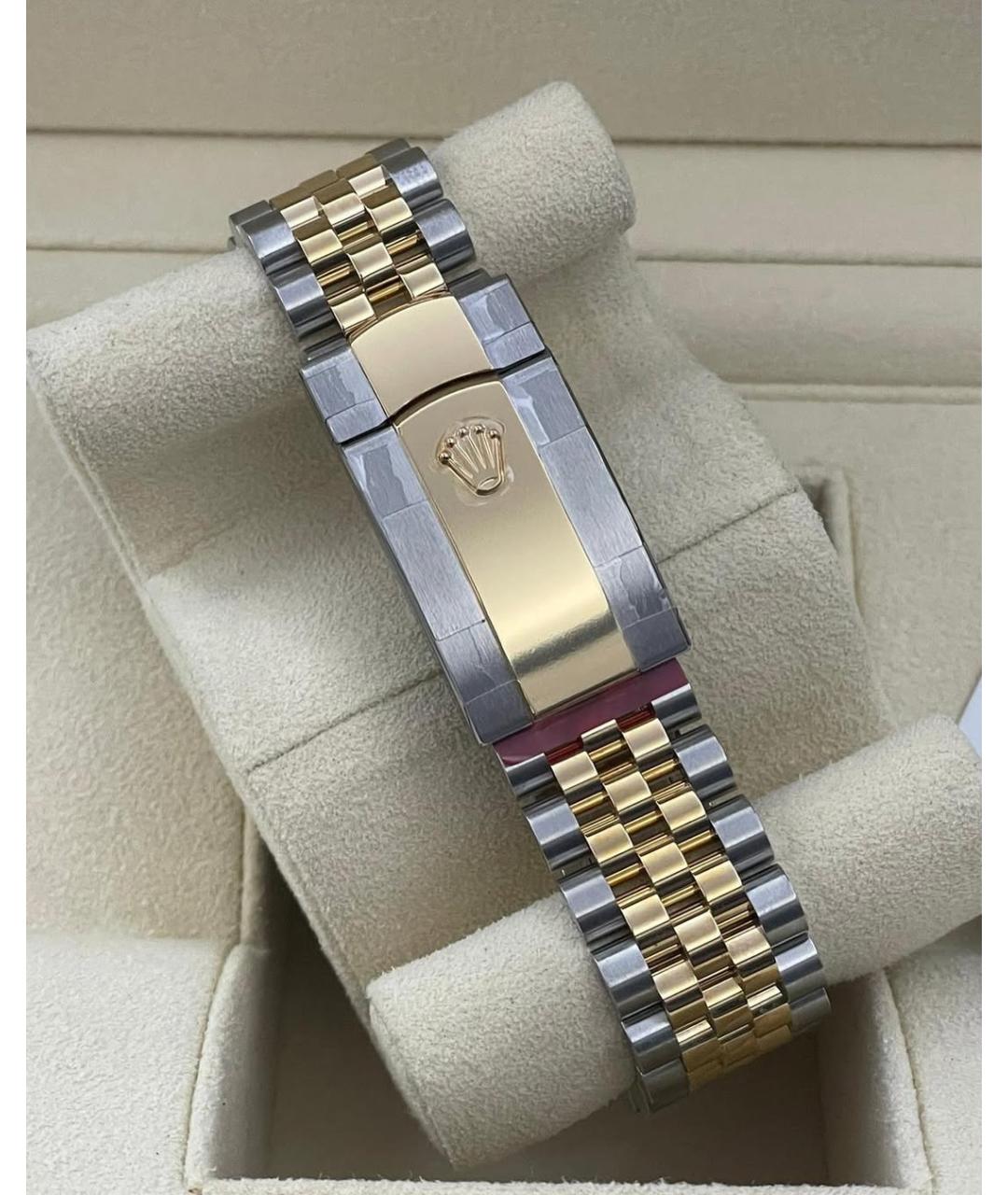ROLEX Серые часы из желтого золота, фото 7