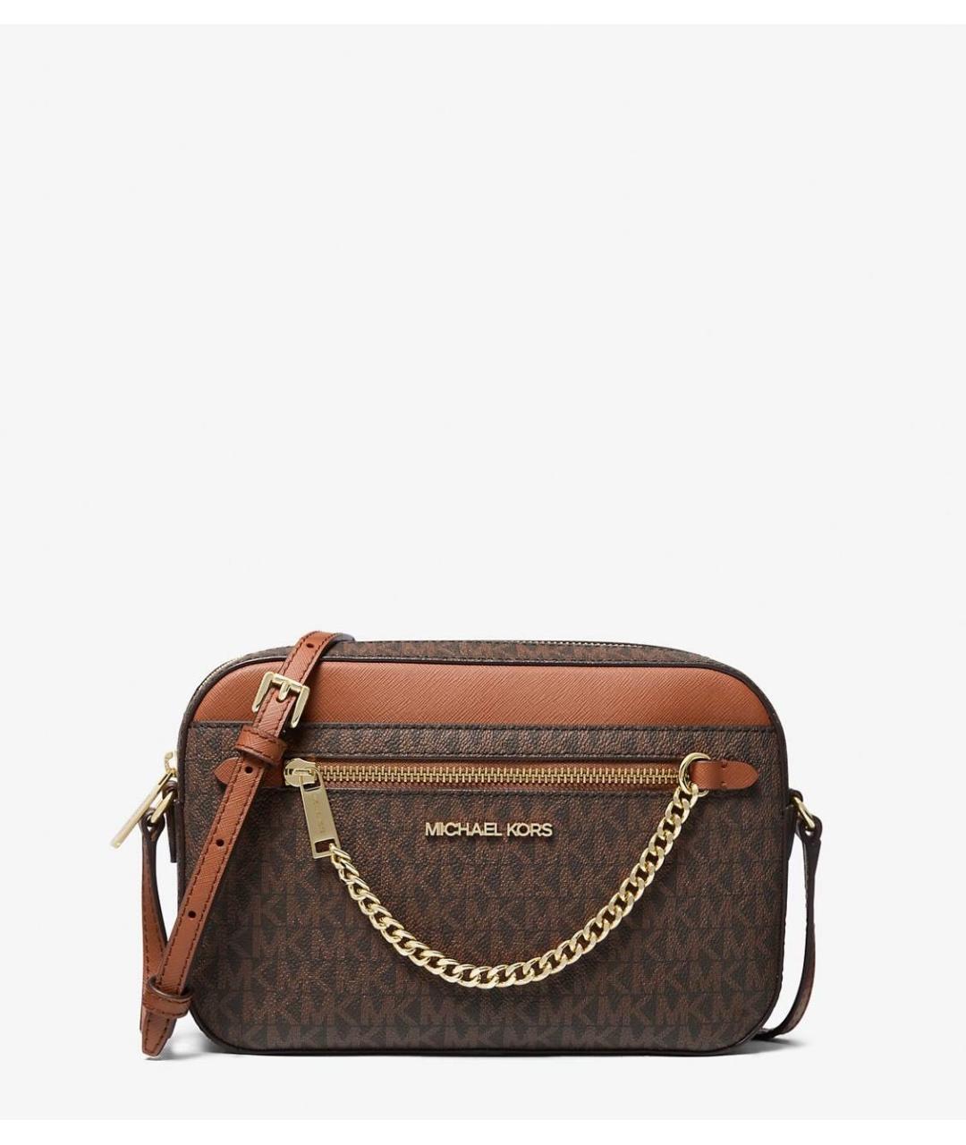 MICHAEL KORS Коричневая сумка через плечо, фото 4