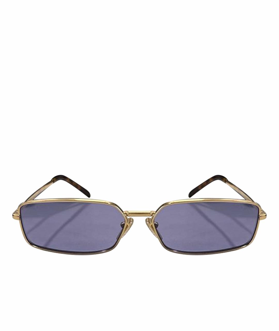 PRADA Фиолетовые металлические солнцезащитные очки, фото 1