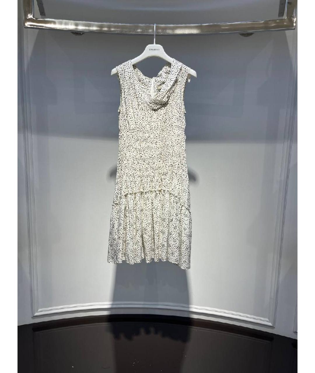 NINA RICCI Бежевое платье, фото 3