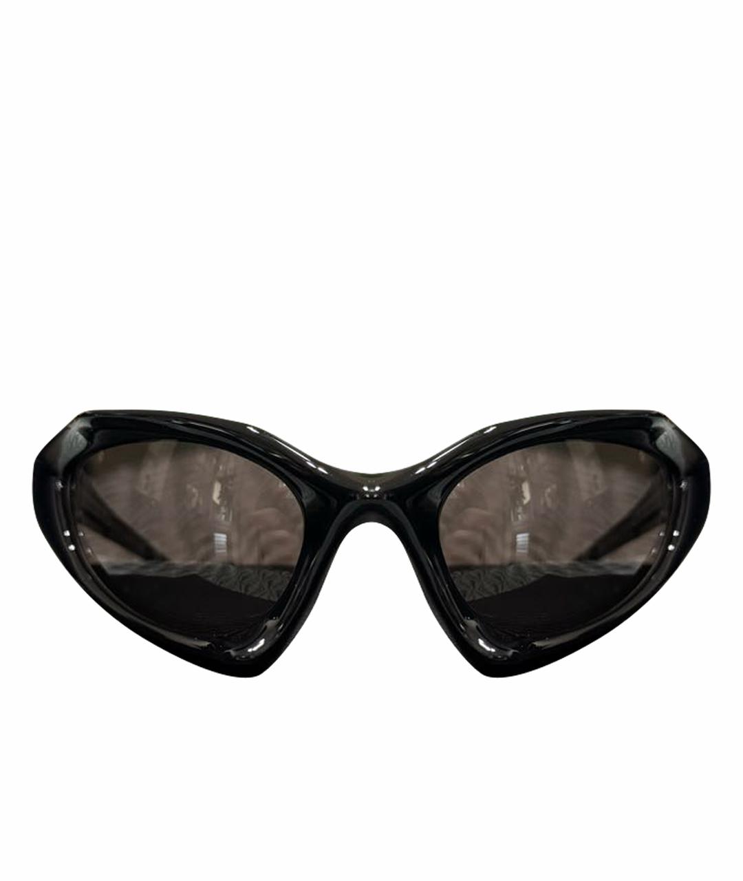 BALENCIAGA Черные пластиковые солнцезащитные очки, фото 1