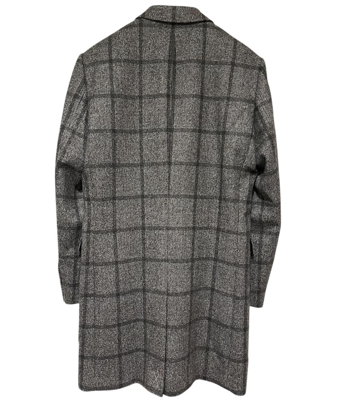 HUGO BOSS Серое шерстяное пальто, фото 2