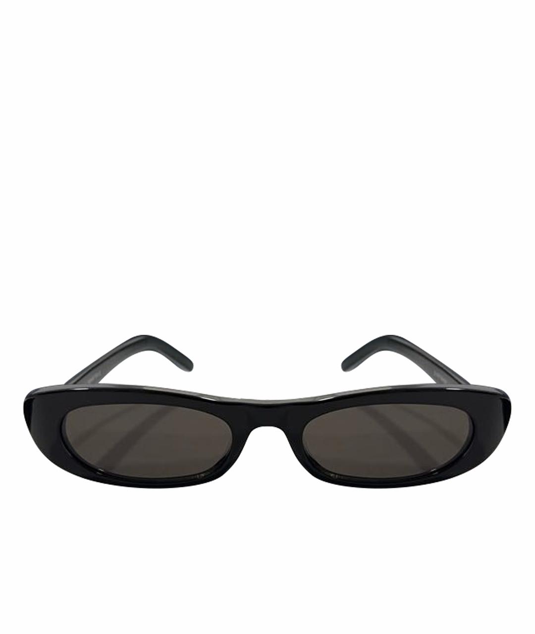 SAINT LAURENT Черные пластиковые солнцезащитные очки, фото 1