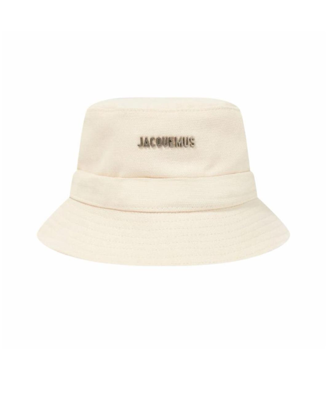 JACQUEMUS Бежевая хлопковая панама, фото 6
