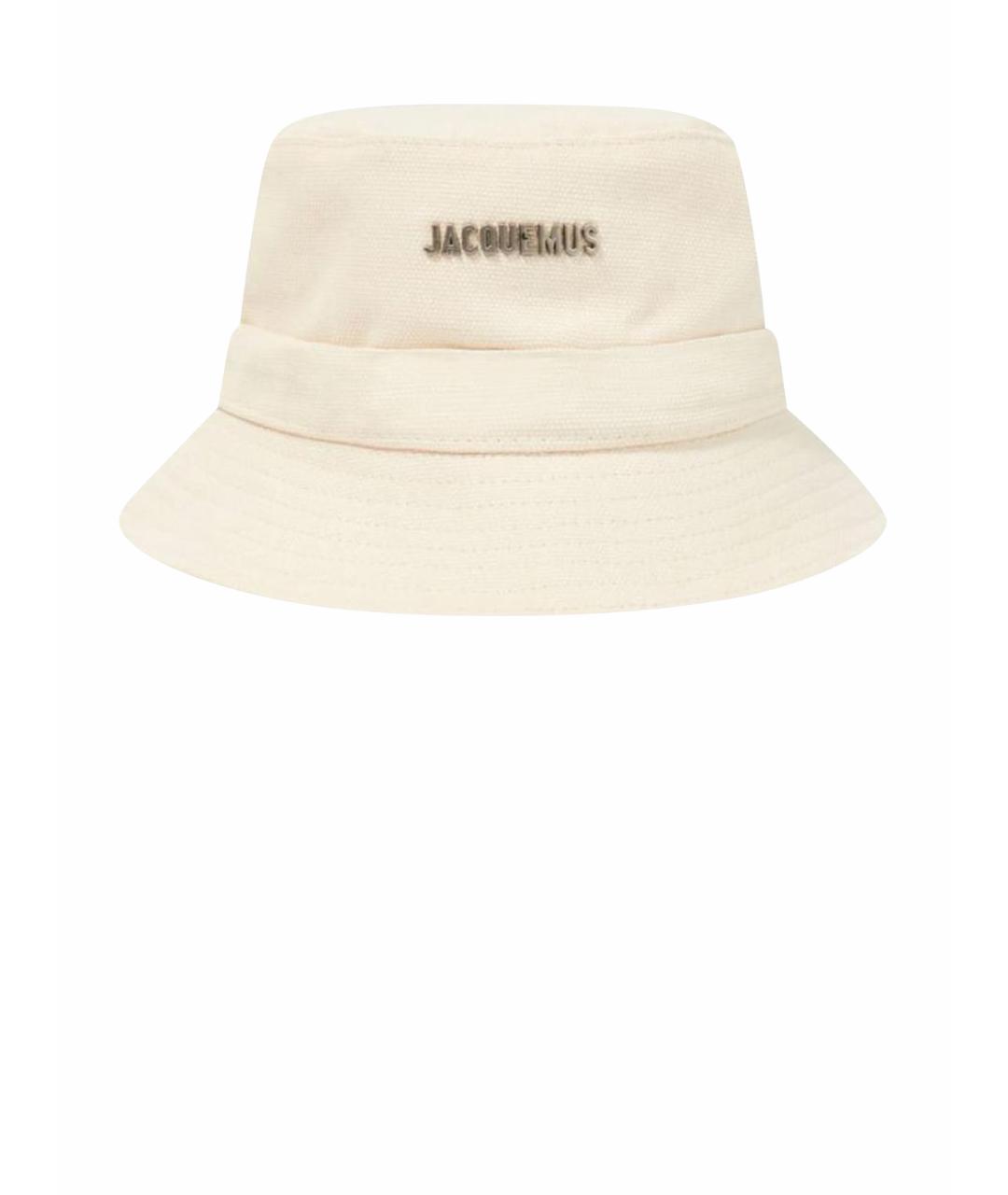JACQUEMUS Бежевая хлопковая панама, фото 1