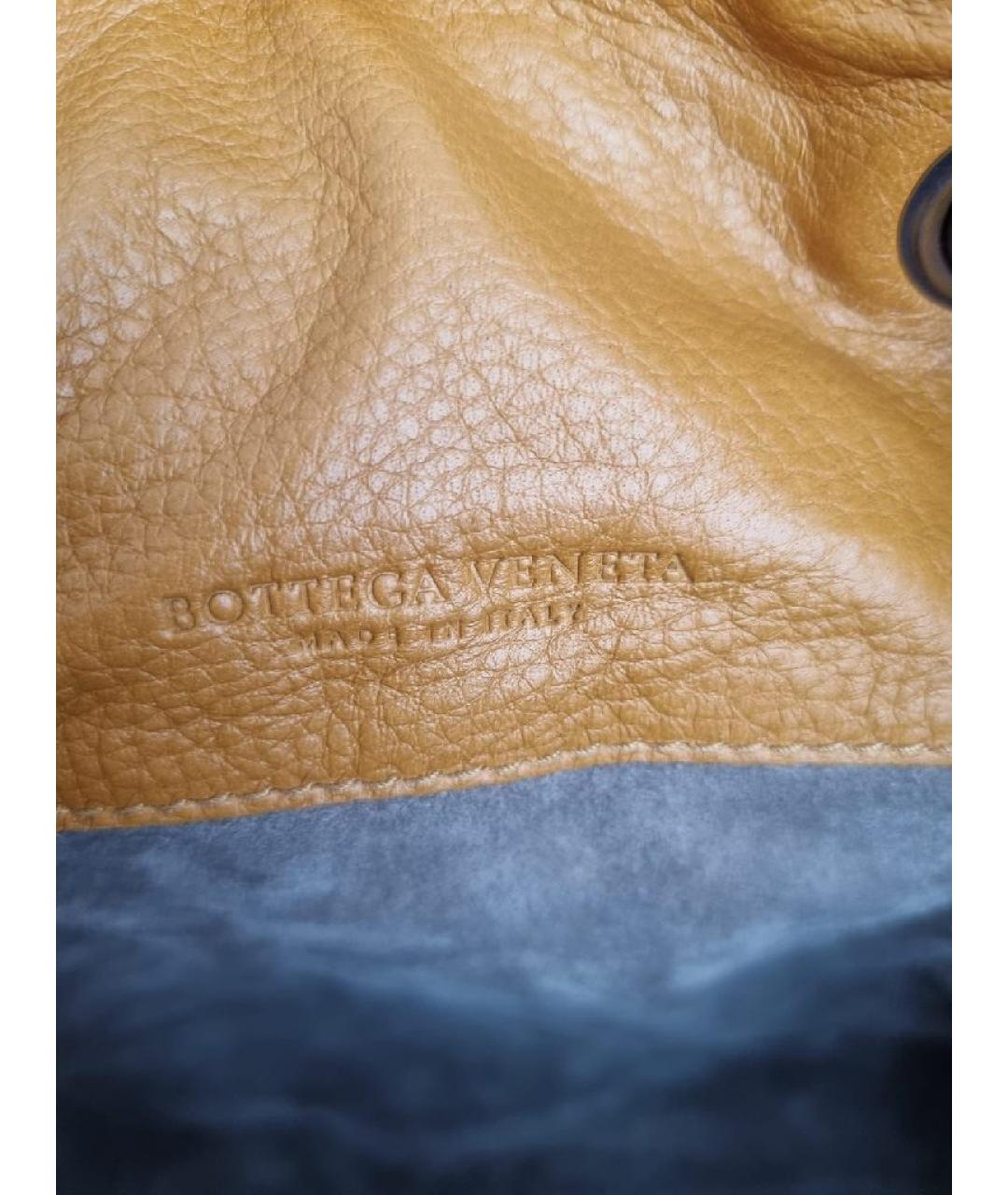 BOTTEGA VENETA Оранжевая кожаная сумка с короткими ручками, фото 5