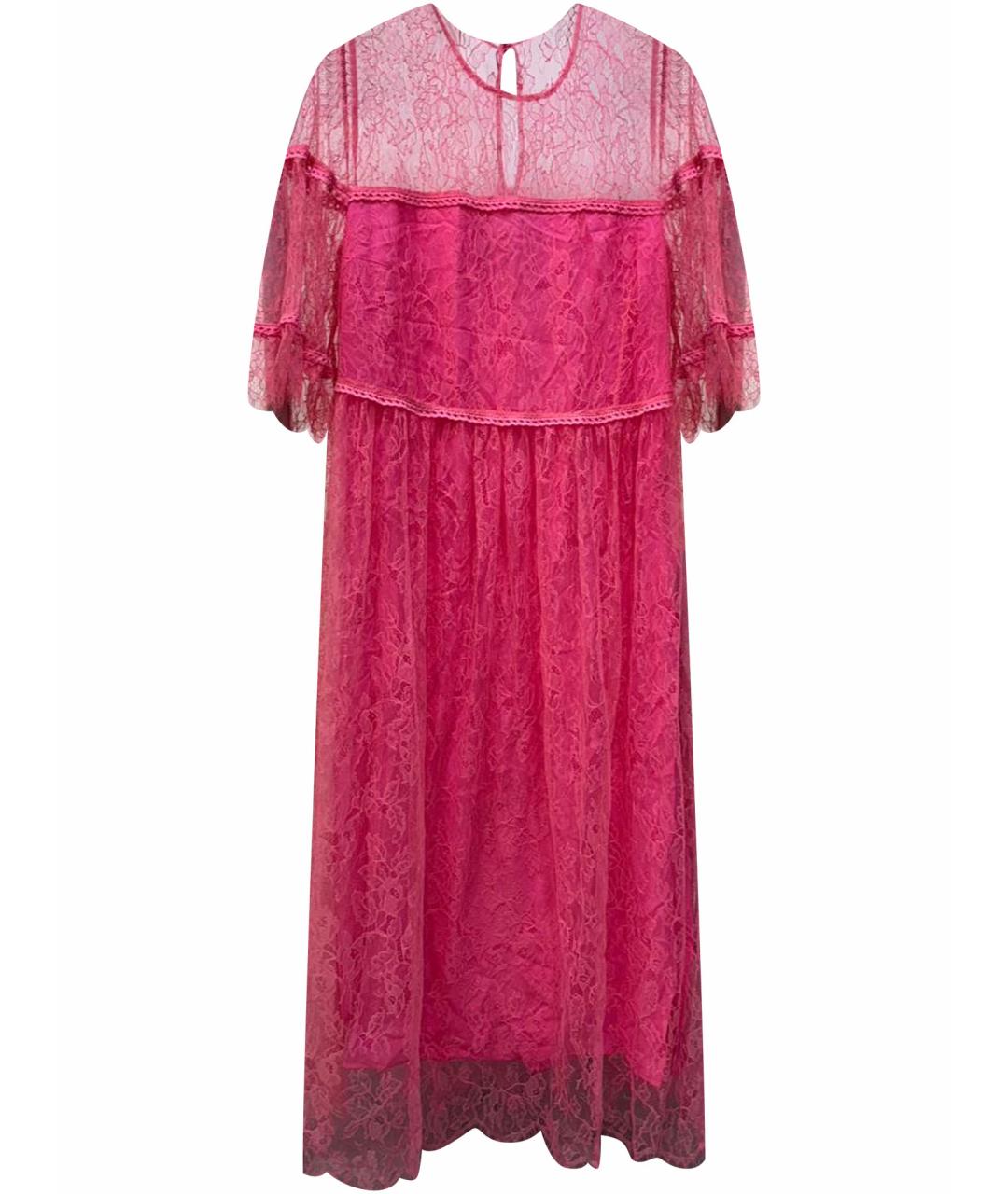 BLUMARINE Розовое полиамидовое коктейльное платье, фото 1