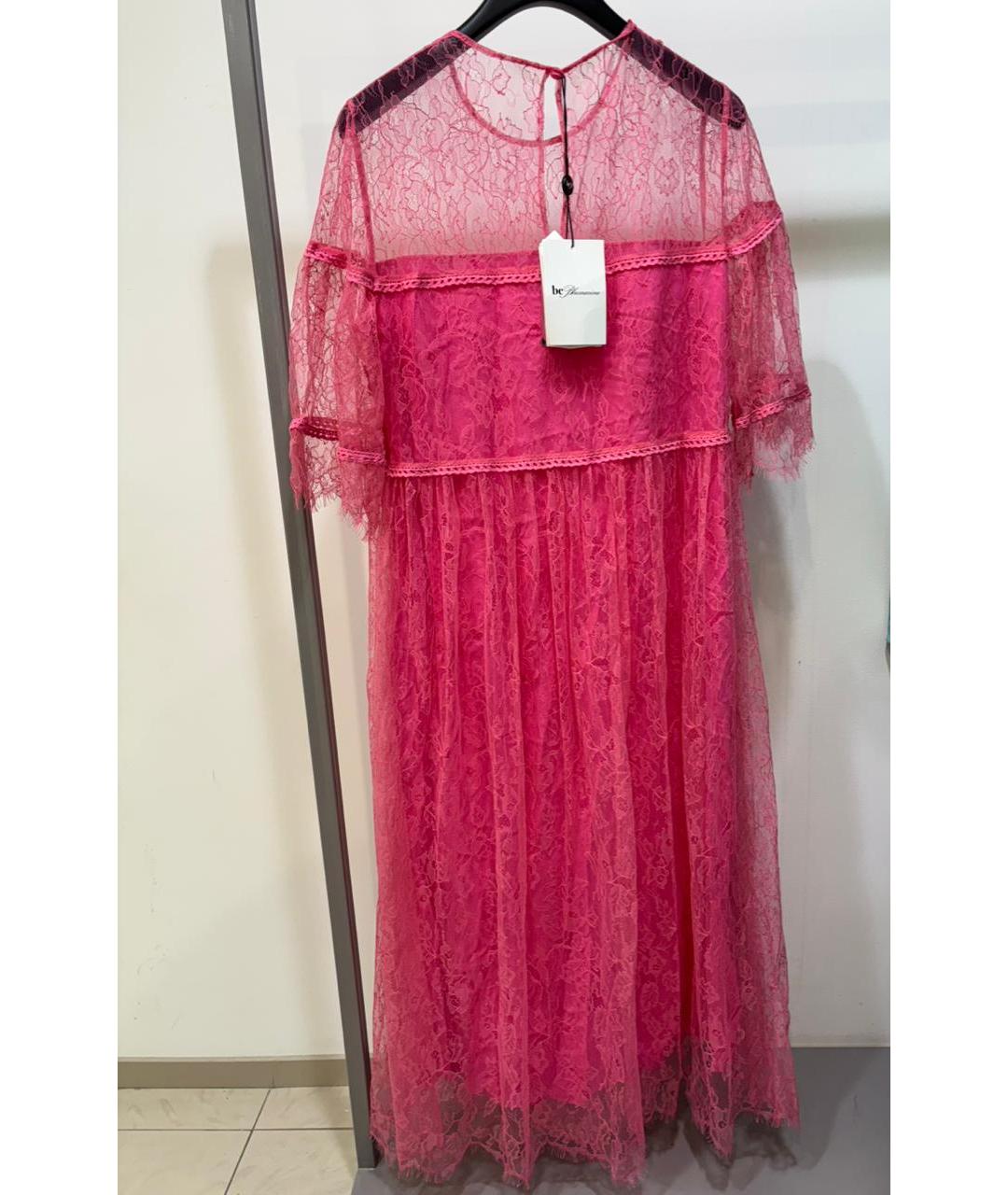 BLUMARINE Розовое полиамидовое коктейльное платье, фото 2