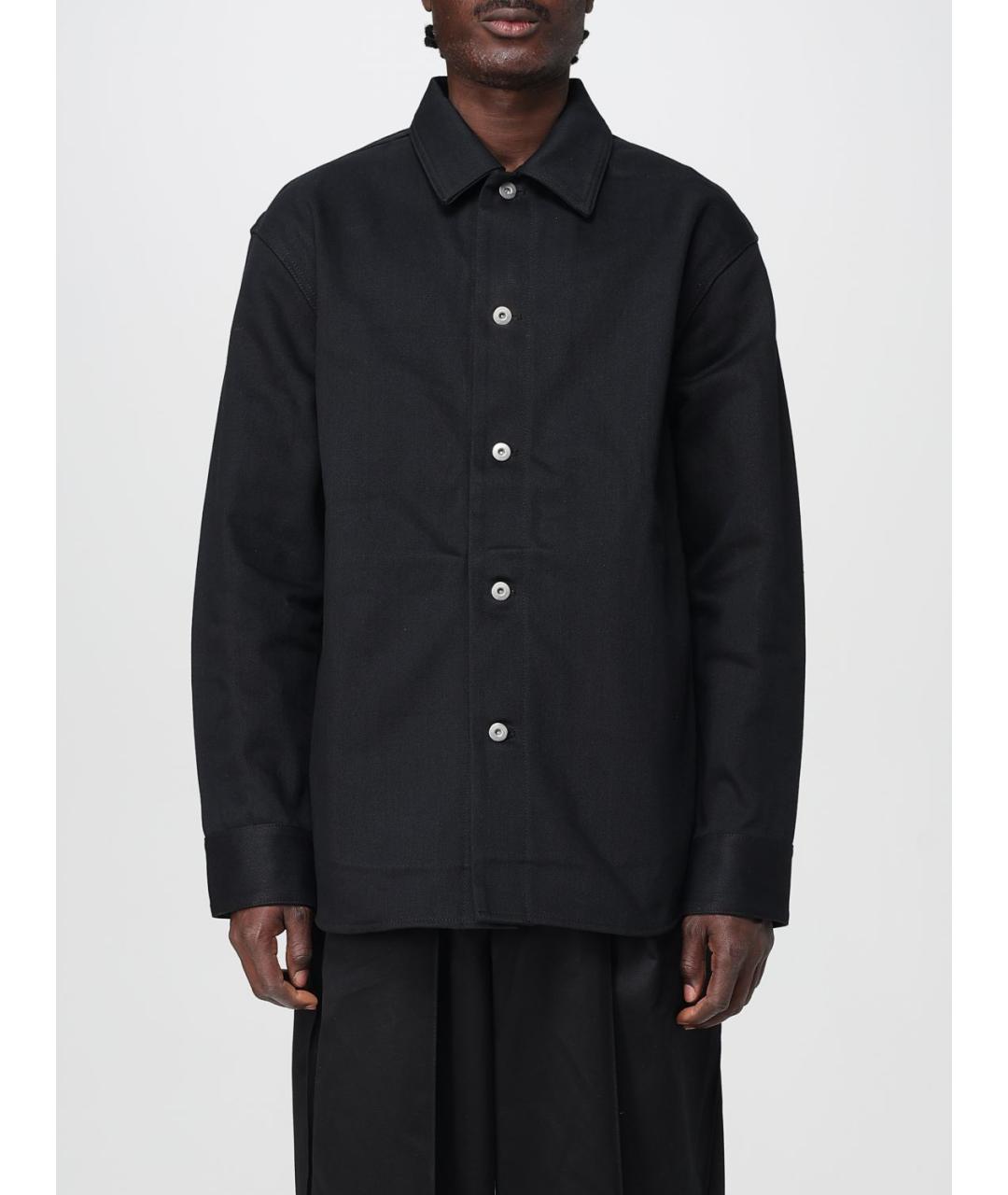 JIL SANDER Черная хлопковая куртка, фото 2
