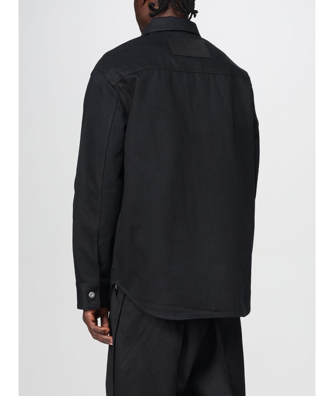 JIL SANDER Черная хлопковая куртка, фото 4