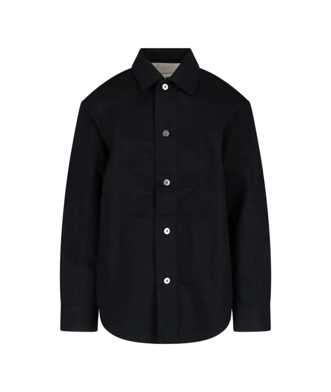 JIL SANDER Черная хлопковая куртка, фото 1
