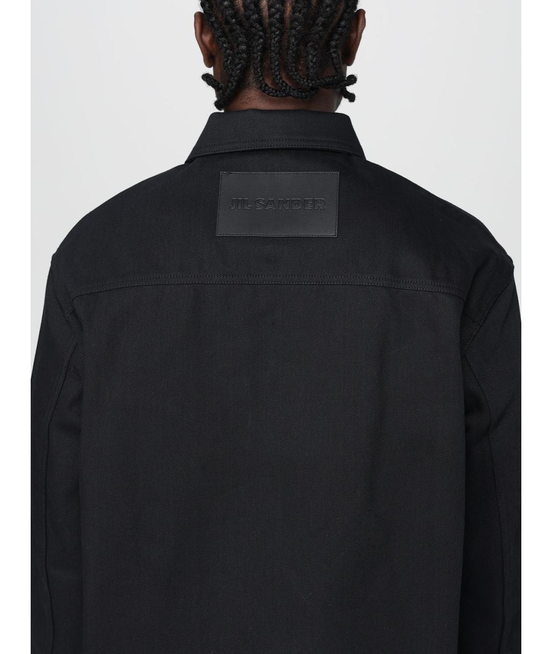 JIL SANDER Черная хлопковая куртка, фото 6