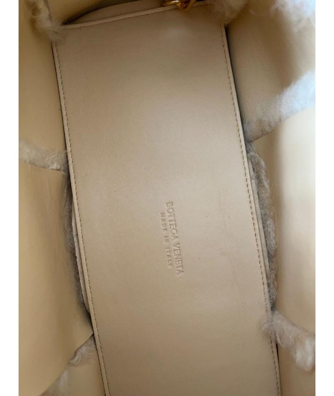 BOTTEGA VENETA Желтая кожаная сумка с короткими ручками, фото 5