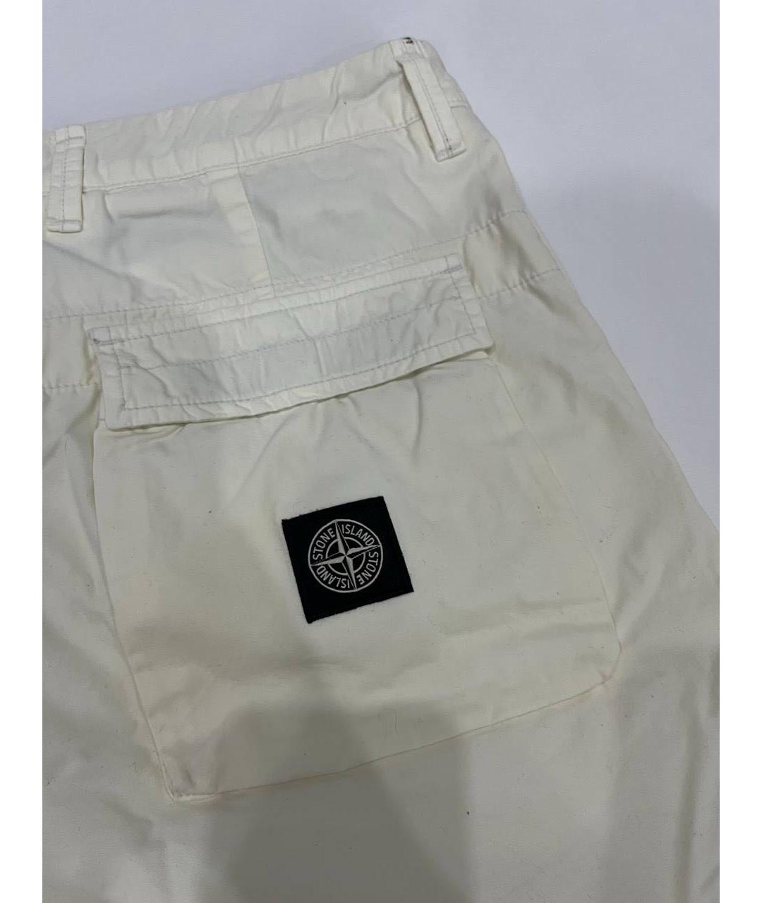 STONE ISLAND Бежевые шорты, фото 3