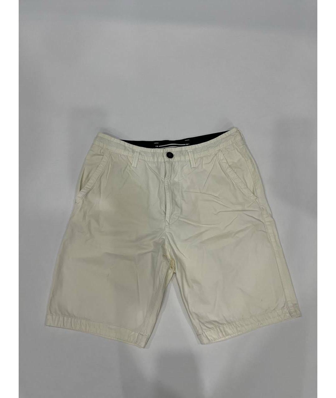STONE ISLAND Бежевые шорты, фото 4