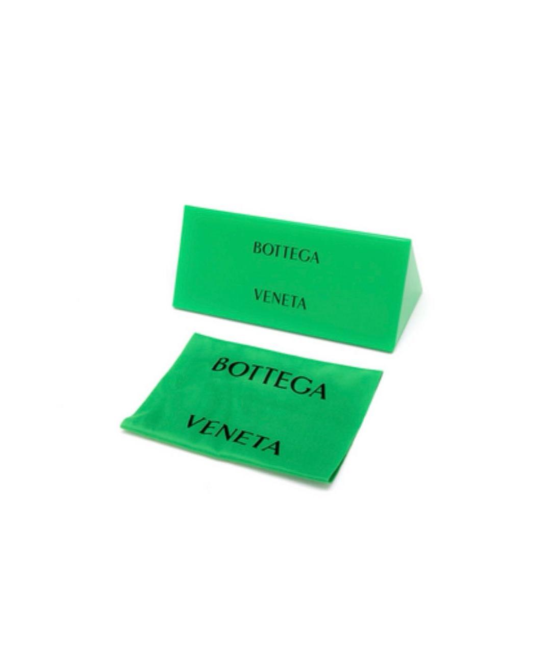 BOTTEGA VENETA Зеленые пластиковые солнцезащитные очки, фото 4