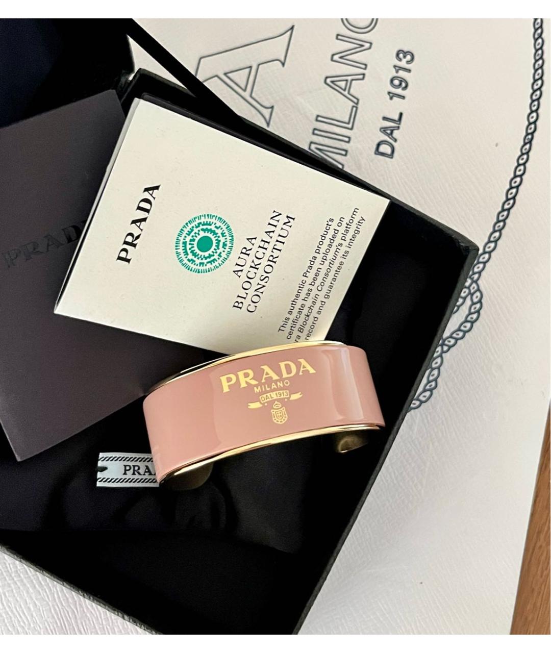 PRADA Розовый браслет, фото 8