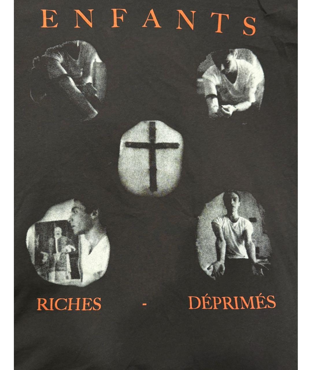 Enfants Riches Déprimés Черная хлопковая футболка, фото 3