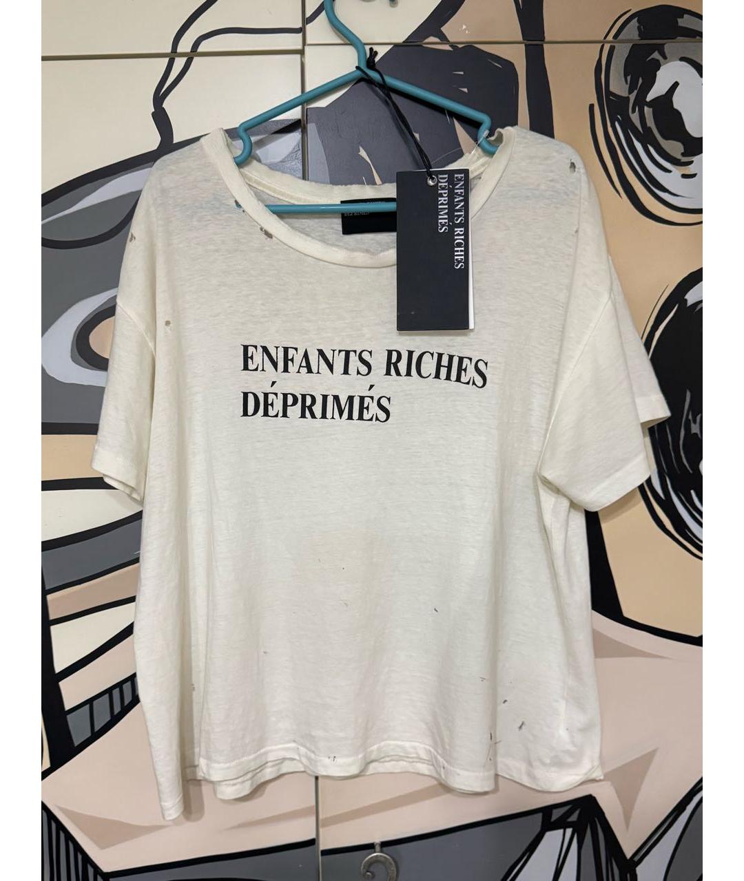Enfants Riches Déprimés Белая хлопковая футболка, фото 7
