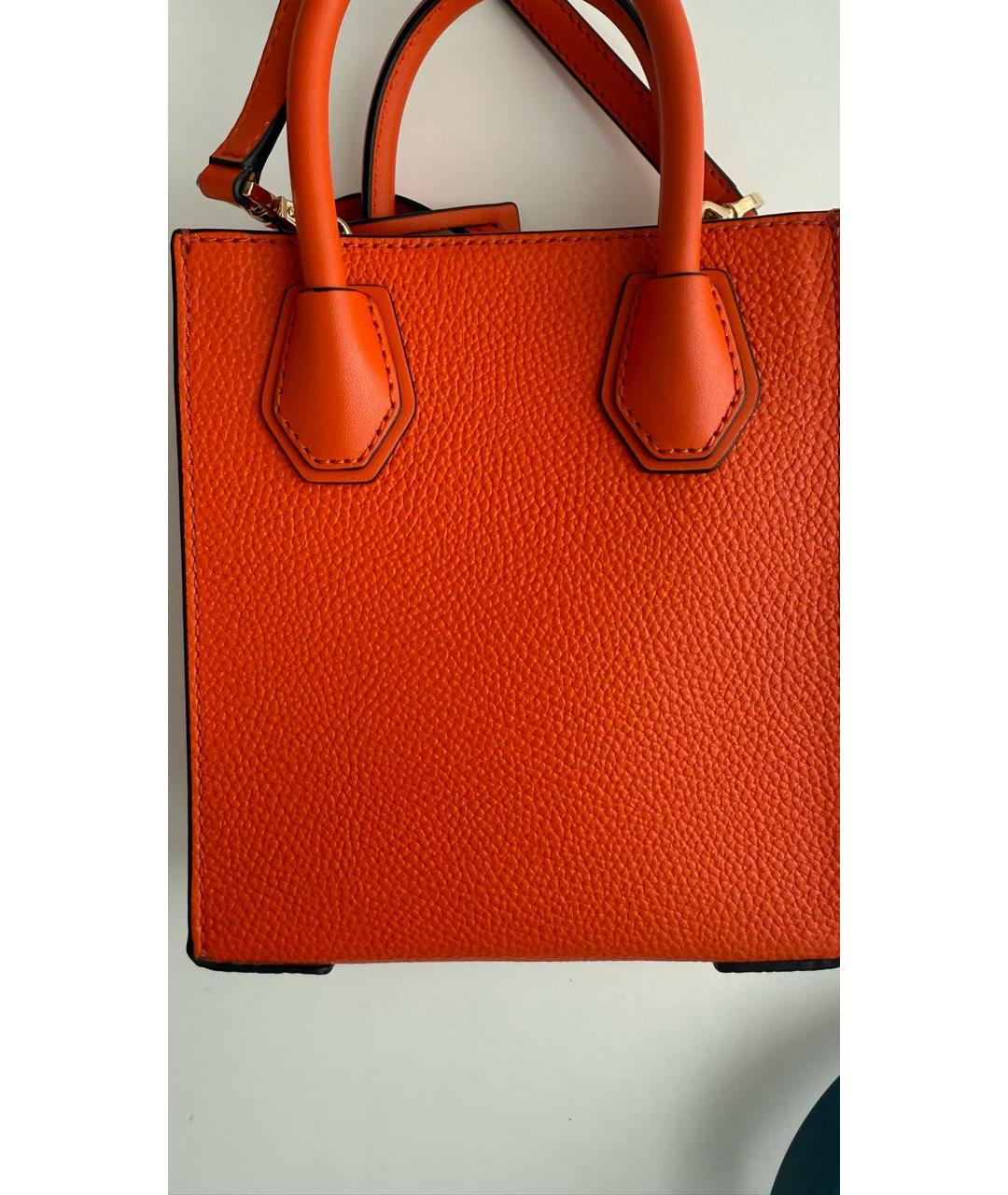 MICHAEL KORS Оранжевая кожаная сумка через плечо, фото 2