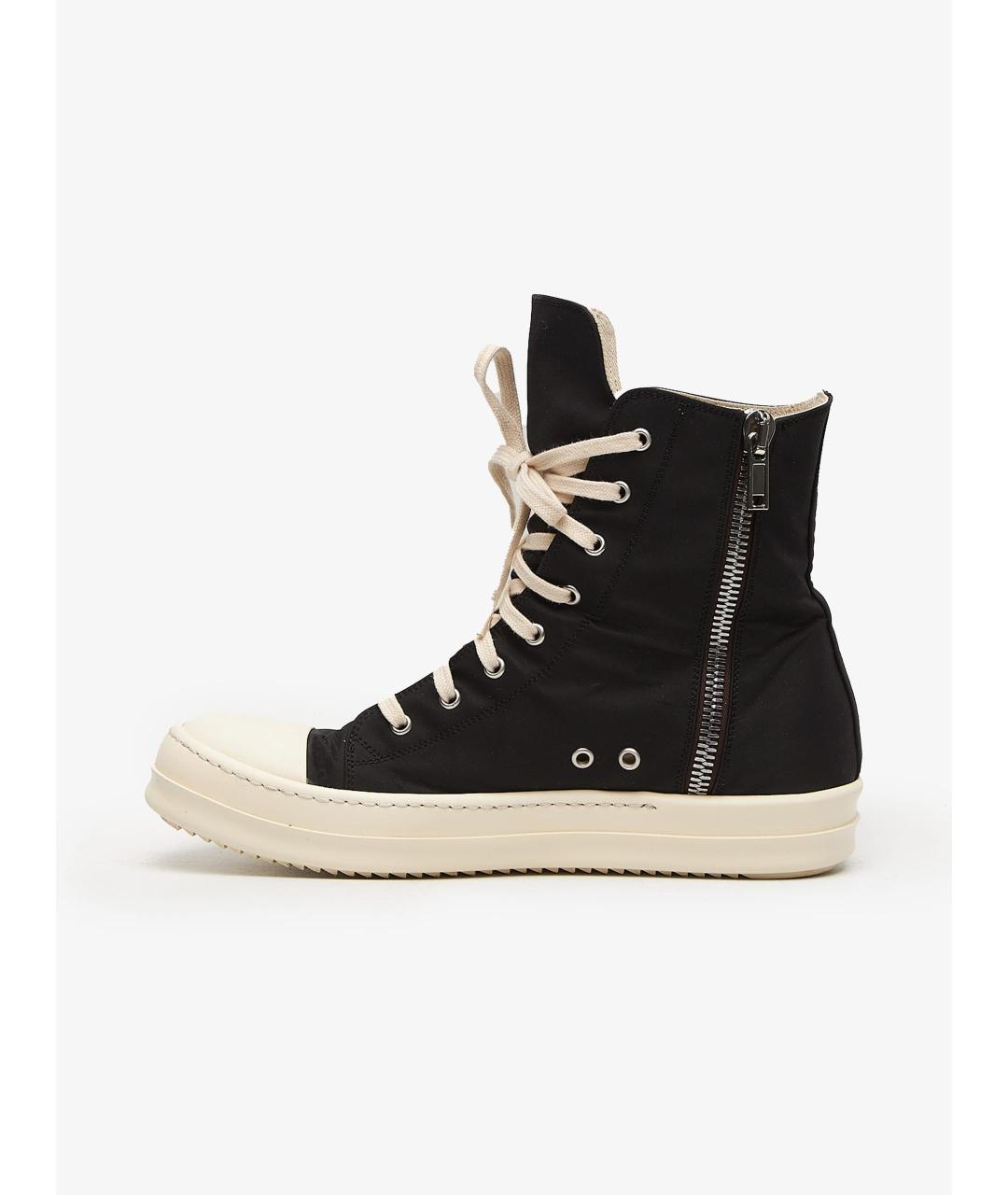 RICK OWENS DRKSHDW Черные текстильные кеды, фото 10